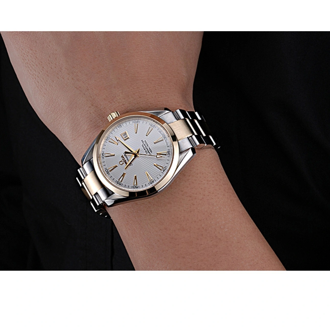 1028 Omega Seamaster White Dial Two Tone 622167